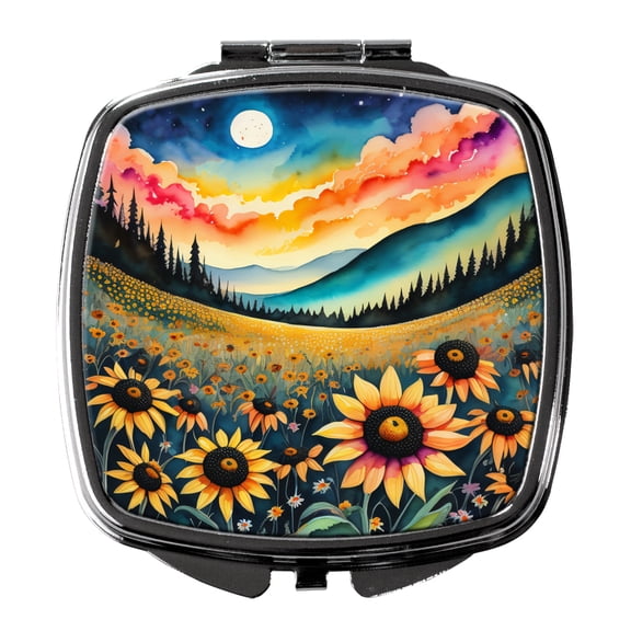 Colorful Black-eyed Susans Compact Mirror 2.75 in x 3 in