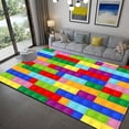 thumbnail image 1 of Colorful Block Geometric Printed Carpet Rug for Living Room Bedroom r Large Area Rugs Floor Carpets for Parlor Mat Tapetes, 1 of 5
