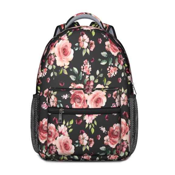 Colorful Bloom and Blossom Backpack, Water-Resistant, Lightweight with Spacious Compartments and Adjustable Straps for Comfort