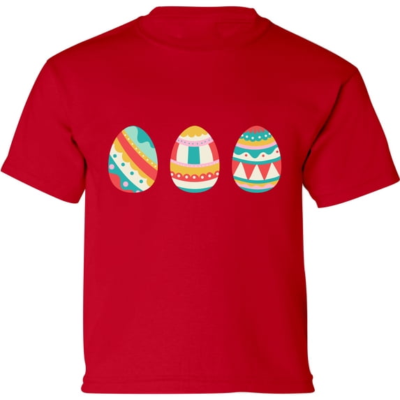 Colorful Blue Eggs Kids Easter Graphic Shirt - Happy Easter Day Toddler Tees for Kids - Outfit Toddler Boys Girls T-Shirt Gifts