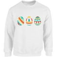 thumbnail image 1 of Colorful Blue Eggs Kids Easter Graphic Sweatshirt - Happy Easter Day Unisex Crewneck - Easter Party Sweater Gifts for Men and Women, 1 of 2