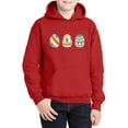 thumbnail image 1 of Colorful Blue Eggs Kids Easter Hooded Sweatshirt for Kids - Youth S M L XL - Christian Holiday Easter Hoodie for Boys for Girls, 1 of 2