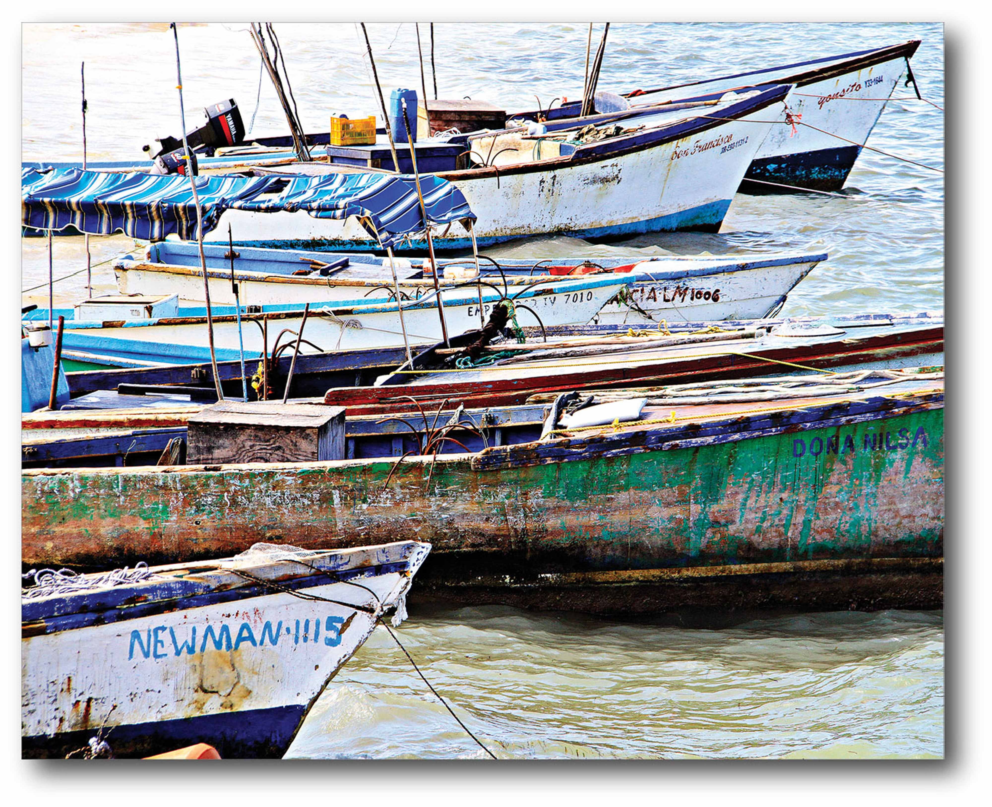 Colorful Boats Gallery-Wrapped Canvas Wall Art, 16x20