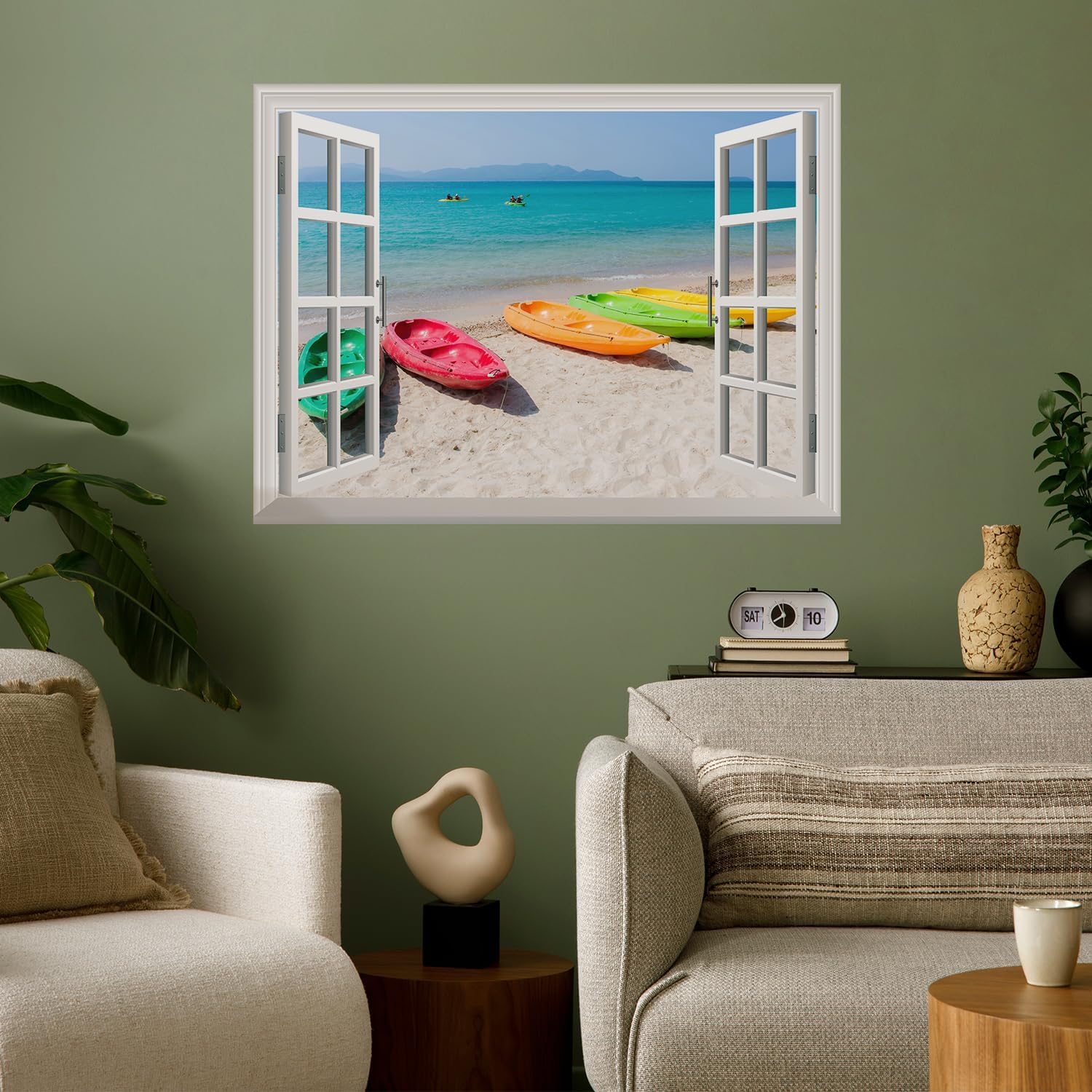 Colorful Boats Wall Mural 24"X32"