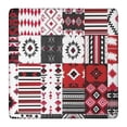 thumbnail image 1 of Colorful Bohemian Design Square Tablecloth 36x36 Inch Elastic Fitted Cover for Card Table Outdoor Patio Kitchen Use, 1 of 6