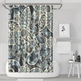 thumbnail image 1 of Colorful Bohemian Shower Curtain - Exotic Paisley Floral Pattern, Vintage Chic Bathroom Decor, 72x72 Inches, 1 of 5