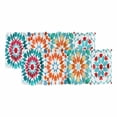 thumbnail image 1 of Colorful Boho Geometric Curtain Valances for Windows, Kitchen Valance Window Treatments Panel 2 Pack, Bohemian Ethnic Abstract Art Rod Pocket Short Curtains for Bathroom Bedroom 60 x 18 Inch, 1 of 8