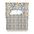 thumbnail image 1 of Colorful Boho Swag Valance and Tier Curtains 36'' Length Set, Polka Dots Yellow Blue Ombre Bohemia Light Filtering Kitchen Curtains, Tier Curtain Valances for Bathroom/Living Room/Bedroom/Café, 1 of 6