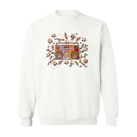 Colorful Boombox Design. Sweatshirt Men -Image by Shutterstock, Male 4X-Large