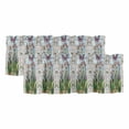 thumbnail image 1 of Colorful Botanical Curtain Valances for Windows, Kitchen Valance Window Treatments Panel 2 Pack, Spring Summer Floral Butterfly Rod Pocket Short Curtains for Bathroom Bedroom 60 x 18 Inch, 1 of 8