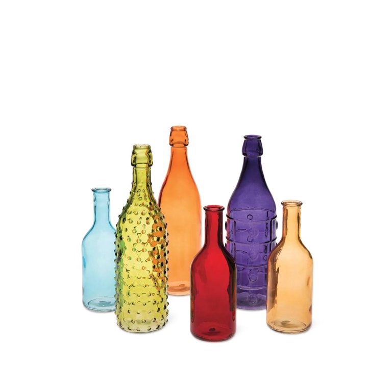 Colorful Bottles, Set of 6