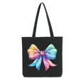 thumbnail image 1 of Colorful Bow Canvas Handbag, 1 of 6