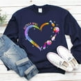 thumbnail image 1 of Colorful Bowling Heart Sweatshirt: Fun Bowler Apparel Sweatshirt All Size S-5XL, 1 of 5
