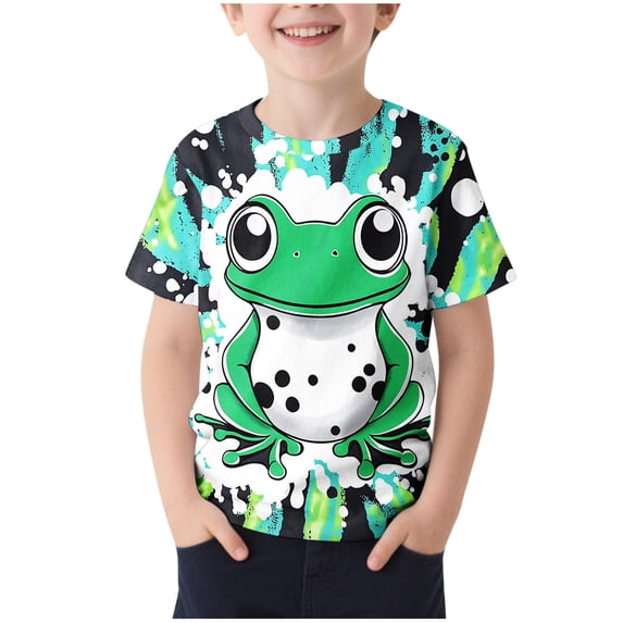 Colorful Boy Girl Anime Graphic T Shirt for Children Boy Girl Summer Fall Short Sleeve Crewneck Spandex Brunch Kawaii Tops Shirt Child 2026 Clothes Regular Fit Y2K 9 Years