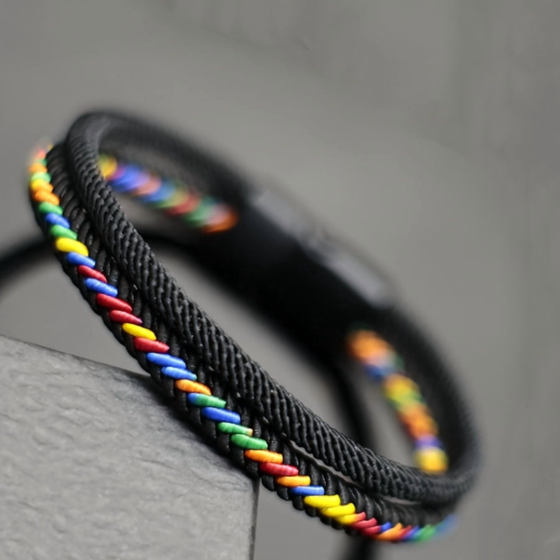 [Colorful Braided Rope] Durable Nylon Cord Adjustable 1pc Braided Rope ...