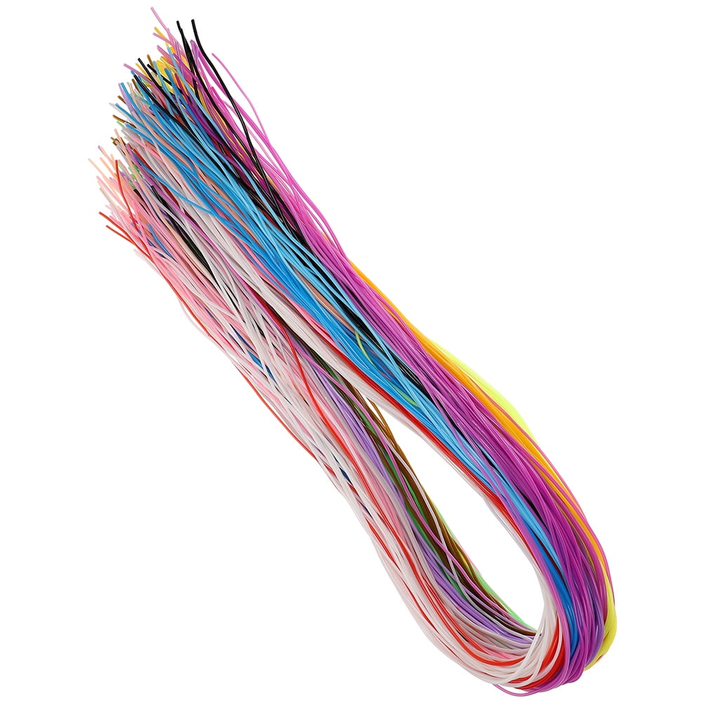 ifundom Plastic Lacing Strings Assorted Color 200Pcs 1.8mm Wide 39In ...