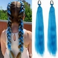 thumbnail image 1 of Colorful Braiding Hair Pre Stretched Synthetic 26 Inch Extensions for Stage Party Halloween Costume Cosplay (Pack of 2), 1 of 4
