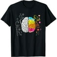 thumbnail image 1 of Colorful Brain Art vs Science Student Teacher T-Shirt, 1 of 2