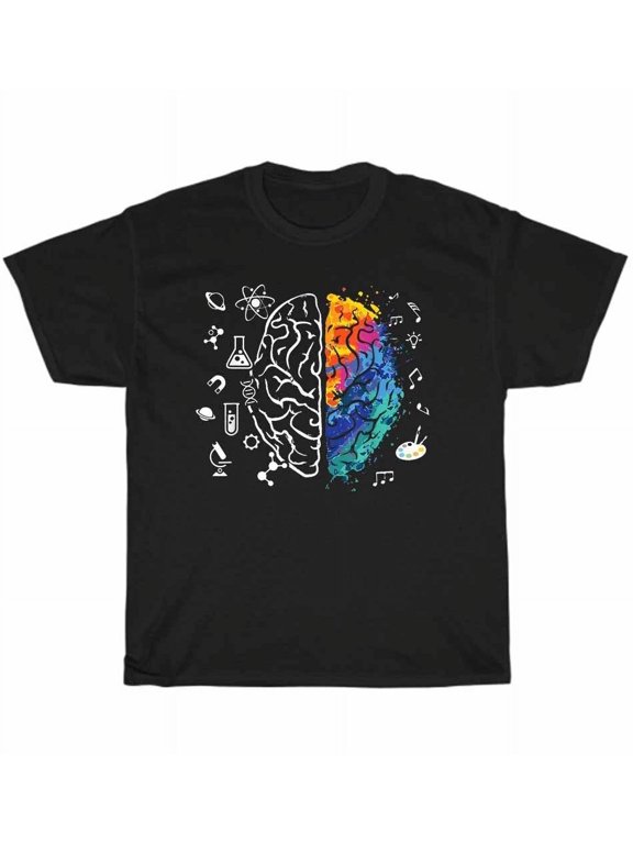 Colorful Brain Science And Art Neuroscience Neurologist Scientist T-Shirt Unisex