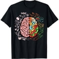 thumbnail image 1 of Colorful Brain Science Art Neuroscience Neurologist Design T-Shirt, 1 of 4