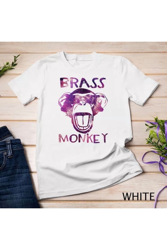 Colorful Brass Monkey Funny T-Shirt Unisex S-5XL T-Shirt Birthday Gifts; For Men & Women