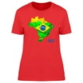thumbnail image 1 of Colorful Brazillian Map T-Shirt Men -Image by Shutterstock, Male Medium, 1 of 2