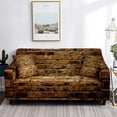 thumbnail image 1 of Colorful Brick Pattern Elastic Sofa Cover for Living Room Stretch Couch Cover Wall Print Washable Cover 1/2/3/4 Seater Anti-Dust, 1 of 4