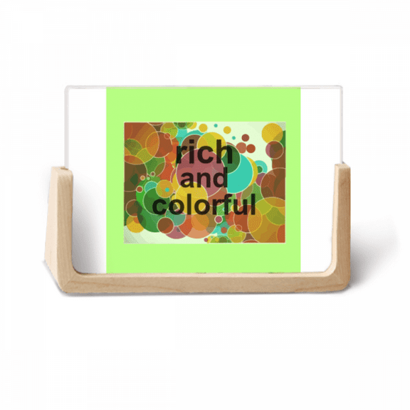 Colorful Bubbles Celebration Easter Photo Wooden Photo Frame Tabletop Display