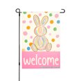 thumbnail image 1 of Colorful Bunny Welcome Garden Flag For Home Outdoor Garden Yard Decor 12x18 Inch, 1 of 5