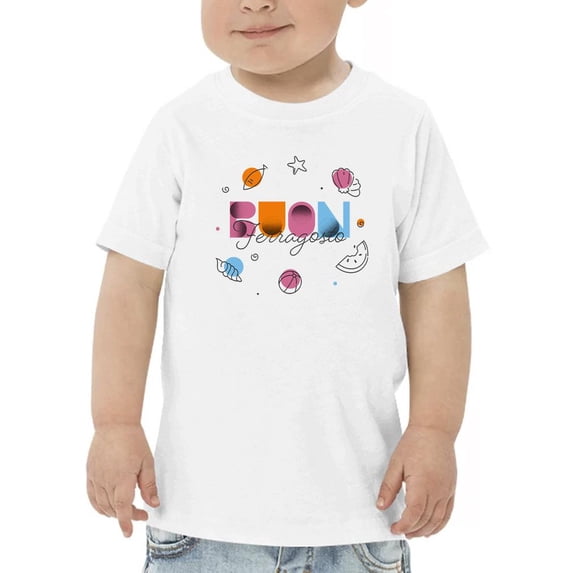 Colorful Buon Ferragosto T-Shirt Toddler -Image by Shutterstock, 2 Toddler