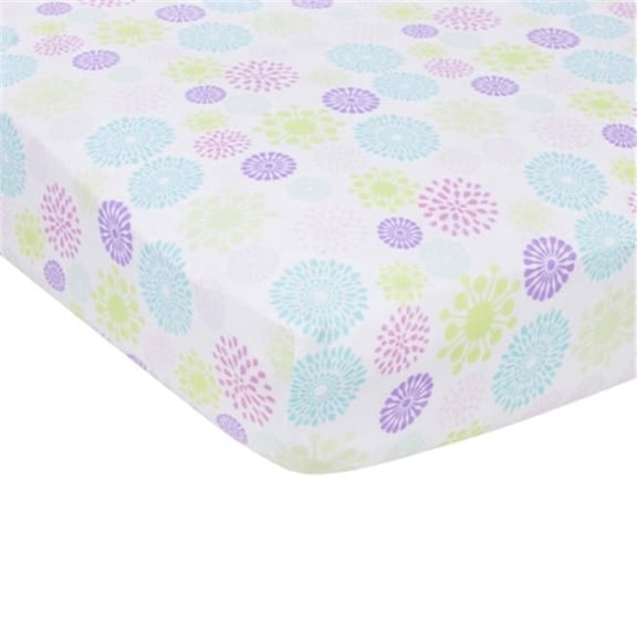 Colorful Bursts Muslin Crib Sheet