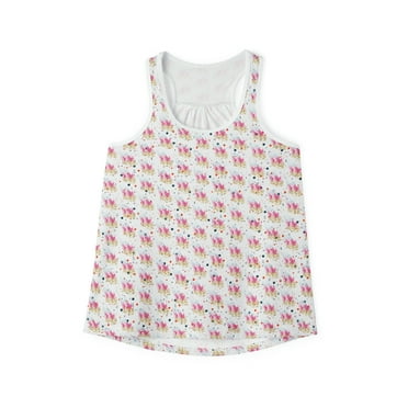 Colorful Butterflies Dots Racerback Tank Top Fitness Fashion Tank Tops