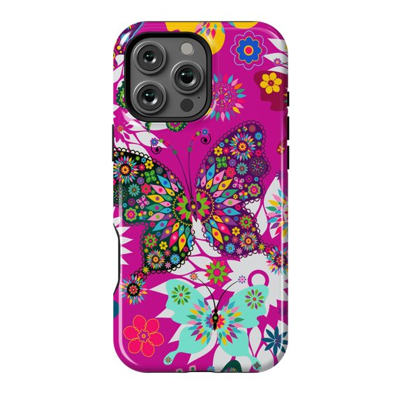Colorful Butterflies In Spring Case for iPhone 11 12 13 14 15 16 17 Pro Max