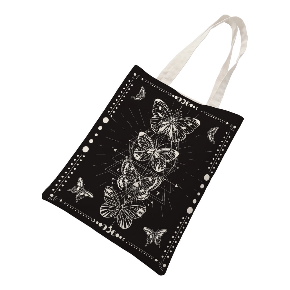 Golden Bug Pattern Print Leather Tote Bag main image 1