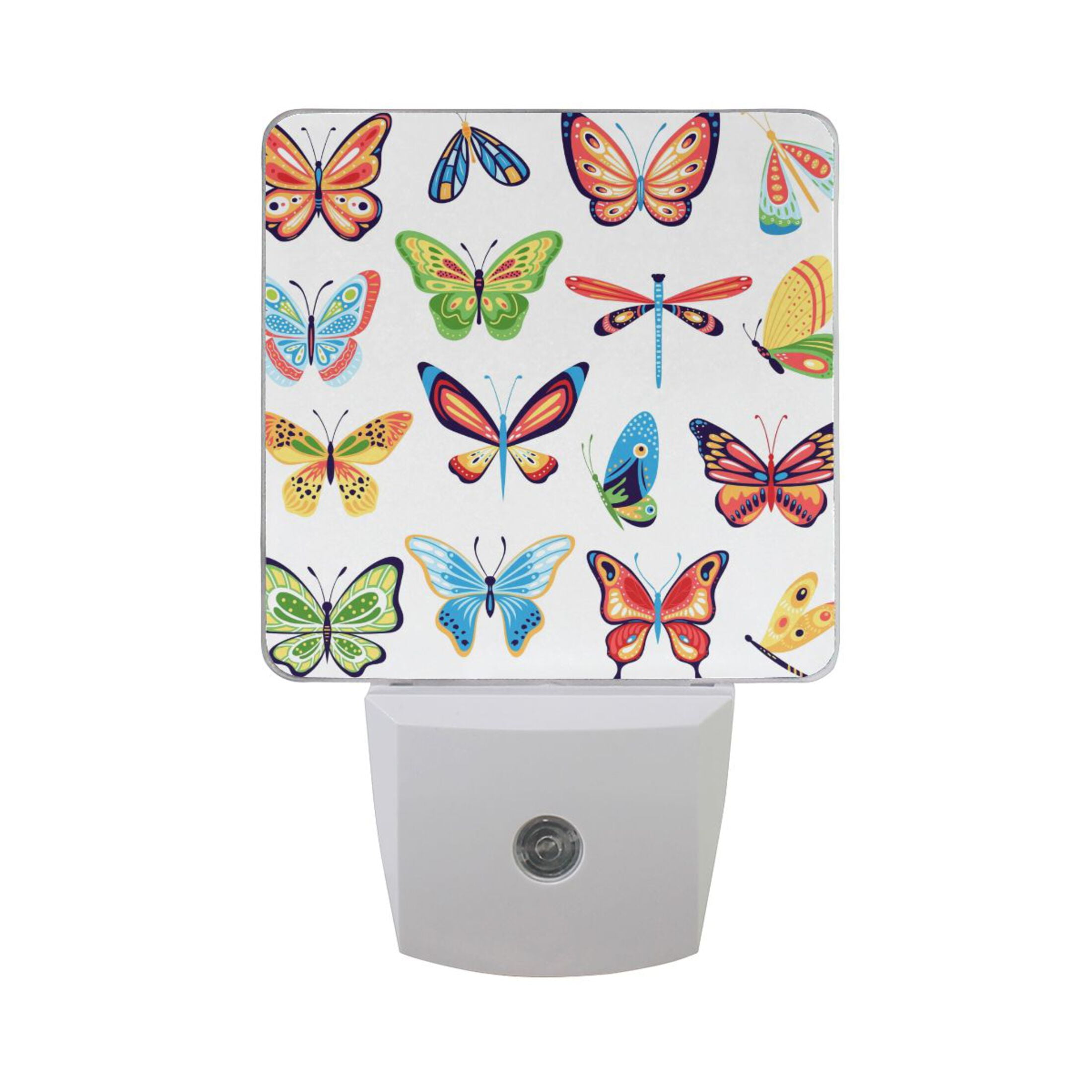 Colorful Butterfly LED Night Light with Auto Sensor for Kids