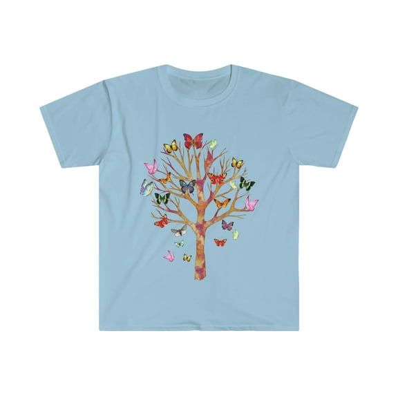 Colorful Butterflies Tree T-Shirt