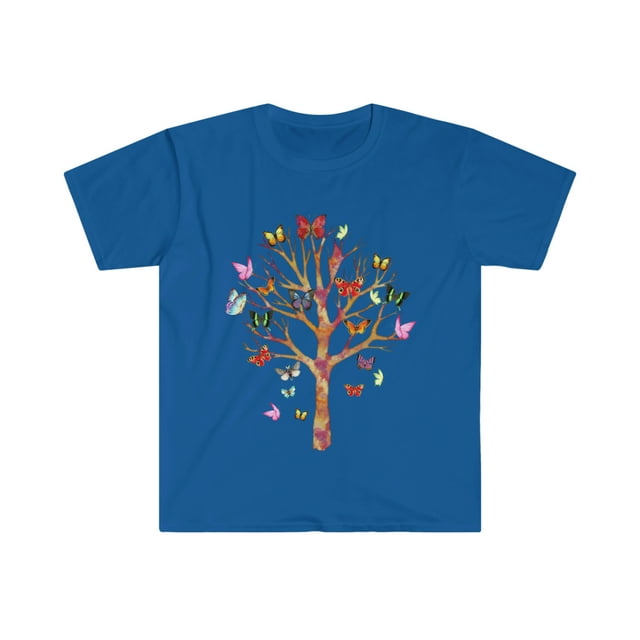 Colorful Butterflies Tree T-Shirt