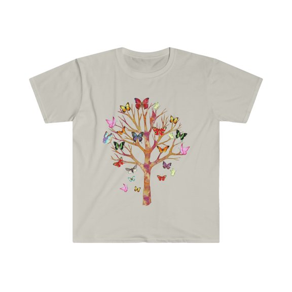 Colorful Butterflies Tree T-Shirt