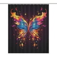 thumbnail image 1 of Colorful Butterfly Bathroom Curtain Modern Home Decor Waterproof Polyester Shower Curtains Bath Screen, 1 of 5