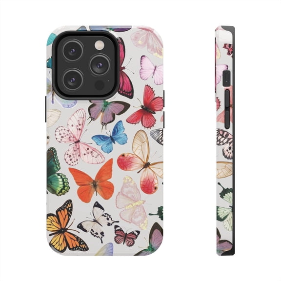 Colorful Butterfly Collection Nature Art Case iPhone 17 to 11 Pro Max