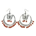 thumbnail image 1 of Colorful  Butterfly Dangle-Earrings #LQE2195, 1 of 2