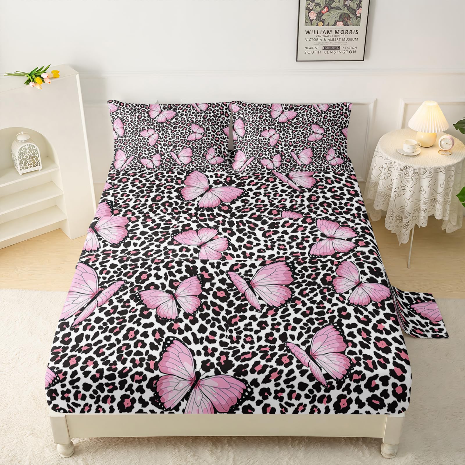 Colorful Butterfly Duvet Cover Set Twin Size Bedding Set Comforter