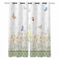 Colorful Butterfly Flower Curtains For Living Room Window Treatment For