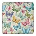 thumbnail image 1 of Colorful Butterfly Flower Leaf Light Pattern Square Fitted Tablecloth with Elastic Edge,Square Table Cover,Washable Elastic Table Cover for Home Kitchen Party Decor 36"x36", 1 of 6