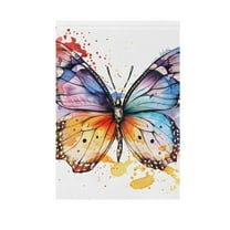 Colorful Butterfly Garden Flag 12"x18" Double-Sided Yard Flags for Outside Outdoor All Seasonal Decoration