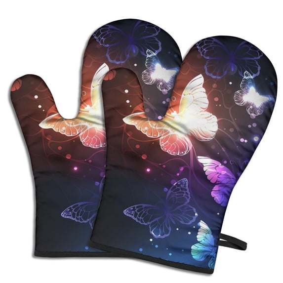 Colorful Butterfly Light Pattern Shower Curtain OneSize ,Bathroom Decorative Shower Curtains Set with 12 Hooks,Modern Waterproof Washable Shower Curtain