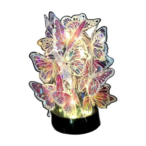 Colorful Butterfly Night Light – Romantic LED Decor for Home & Holiday Gifts, Creates Warm Ambiance for Special Occasions