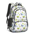 thumbnail image 1 of Colorful Butterfly Pattern Cute School Backpack Bag with Padded Back and Adjustable Shoulder Straps 16.9 X 12.6 X 5.9 Inches, 1 of 5