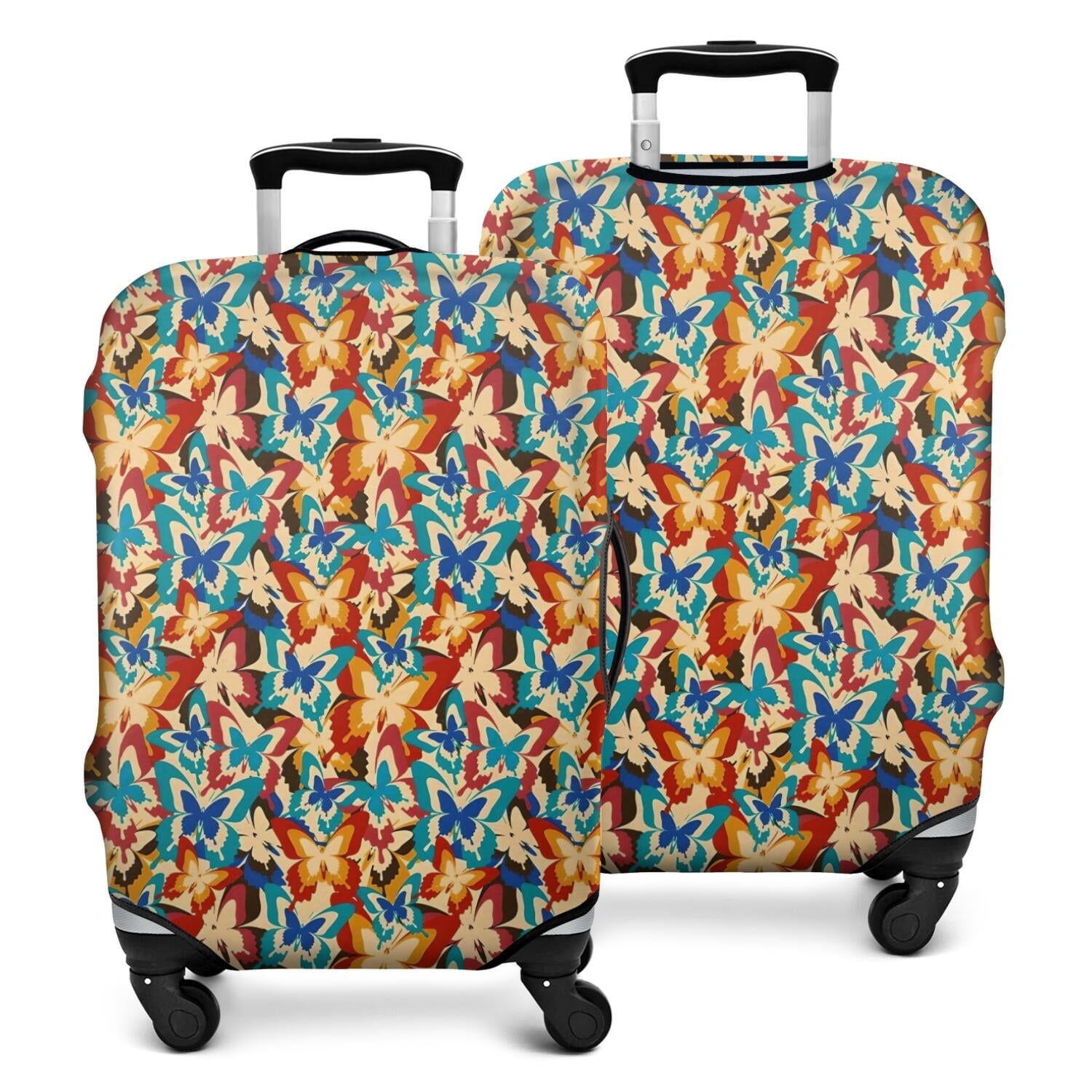 Luggage Cover Pattern Colorful Butterfly Pattern Luggage Cover Fashion Suitcase Cover Baggage ...
