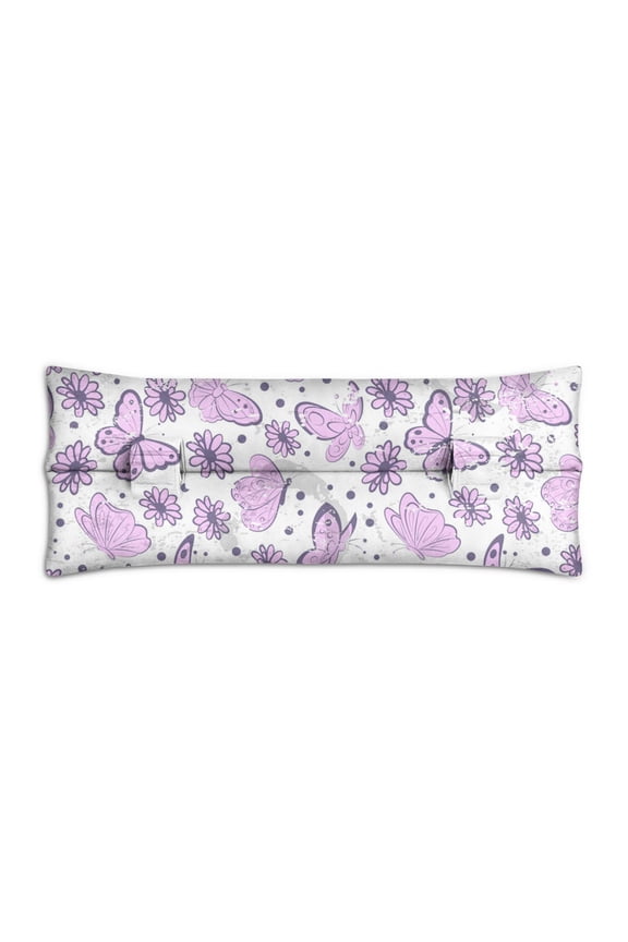 Colorful Butterfly Pattern Seatbelt Cushion for Surgery Recovery - Plush Mastectomy Pillow with Floral Print - Chest Protector for Car